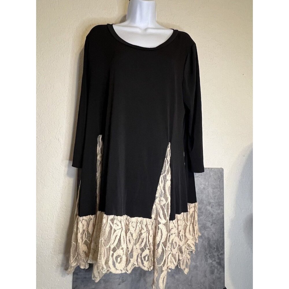 Womens Orange Caramel Goth Core Grunge Dress with Lace Size 1XL Y2K Whimsygoth